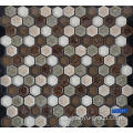 Mosaicos de porcelana de vidrio hexagonal